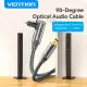 Vention Optical Audio Cable Fiber Digital for Blu-ray CD DVD Toslink Digital SPDIF Coaxial Cable for Xbox Soundbar Fiber Optic Cable. 