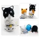 【Glow in The Dark】New 2021TIKTOK Unicorn Soft Cute Plush Toys Double-sided Cat Flip Doll Soft Cute Flip Cartoon Reversible plushie flip octopus. 
