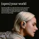 Nothing Ear (open) | Weightless ultra-light Open Sound Technology | Titanium-coated driver | AI Clear Voice Technology | Chat GPT on the go | IP54 for buds & case. 