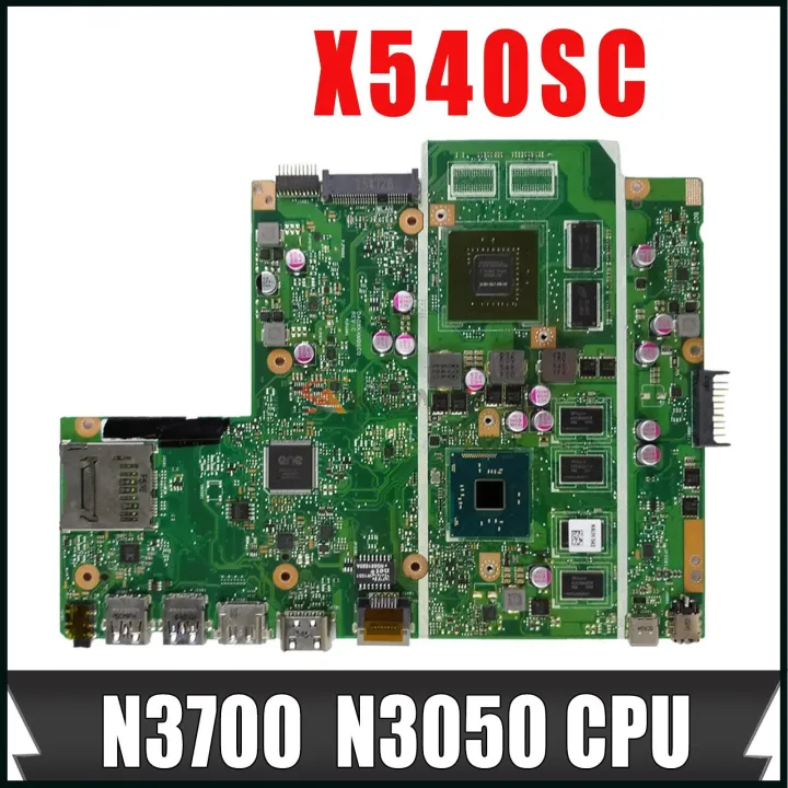 X540SC Motherboard for ASUS X540SC X540S Laptop Motherboard with N3700 N3050 CPU 4G RAM N15V-GL1-KA-A2 Notebook Mainboard