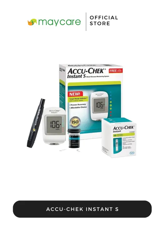 Accu-chek Instant S Glucosemeter Starter Kit (1 Meter, 1 Softclix & 10's Lancet and 25's Strips)