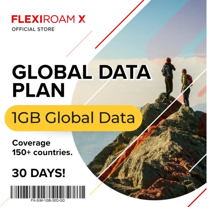 FLEXIROAM Global 1GB 30 Days Travel SIM Card Mobile Data Roaming [Micro / Nano / Standard SIM]