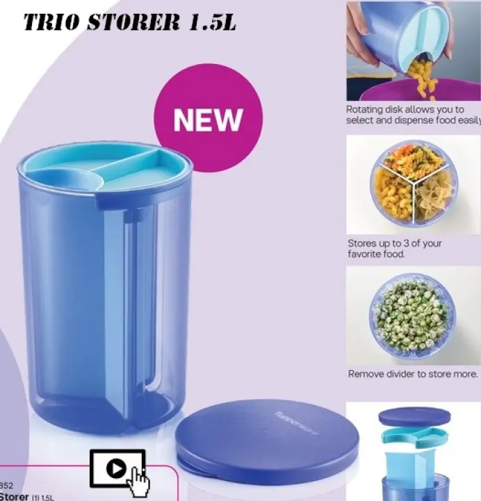 Tupperware Trio Storer 1.5L (1)