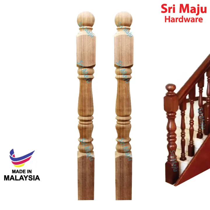 Maju Wm Sw94 94mm Solid Ladder Staircase Wood Banister Stand Pemegang Tiang Tangga Baluster Wainscoting Kumai Kayu Lazada Maju Wm Sw94 94mm Solid Ladder Staircase Wood Banister Stand Pemegang Tiang Tangga Baluster Wainscoting Kumai Kayu Lazada