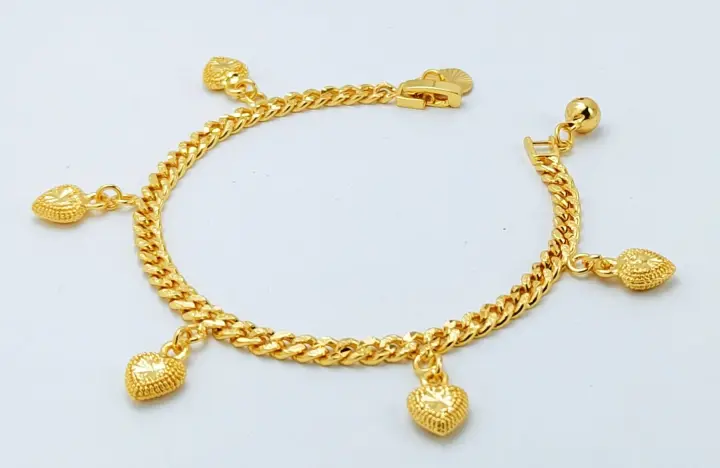 Rantai Tangan Emas Korea 24k Bracelet Gold Plated Gelang Tangan Lazada