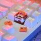 3 in 1 Cute Keycap Cute Personality Retro Classic Keyboard Keycaps Light-transmitting Keyboard Key Cap Replacement Parts for Mechanical Keyboard. 