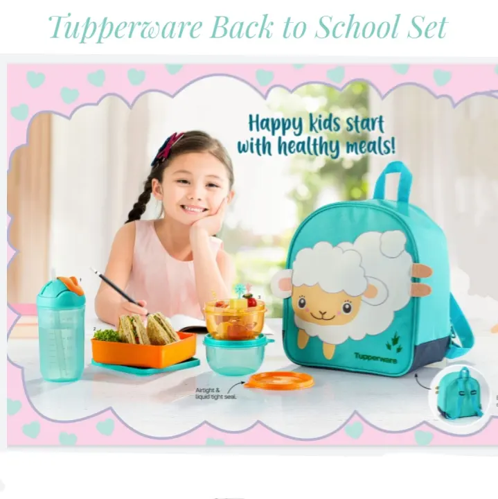 Tuppperware Back to School Set/Kid Tumbler/Square Away/Mini Bowl