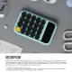 LOFREE Bluetooth Number Pad and Digit Calculator | Blue Switch Mechanical. 