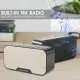 Bluetooth speaker temperature display multi-function digital alarm clock with FM radio LED mirror alarm clock subwoofer music player dual alarm clock. 