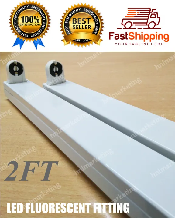 50pcs T8 2ft Led Long Tube Fitting Casing Led Single Casing Casing Lampu Led Panjang Lazada