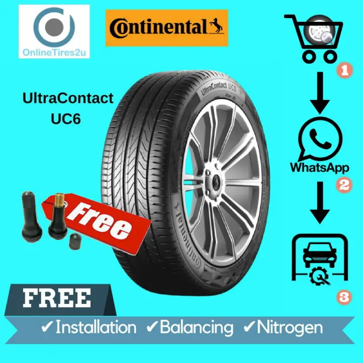 195 55r15 Continental Uc6 With Installation Dom2019 Lazada