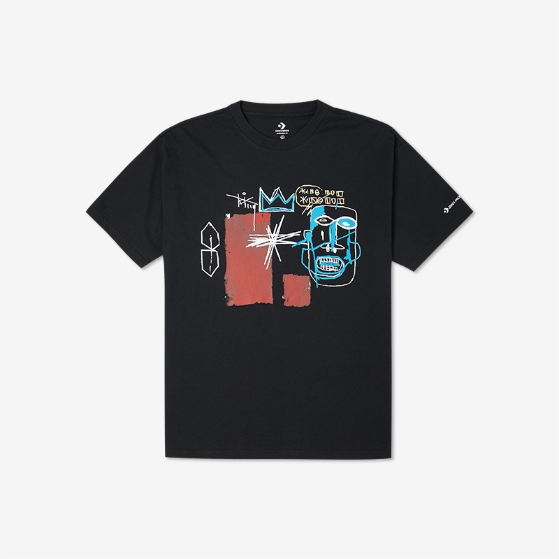 NEW Stock CONVERSE Converse Basquiat co-branded men's trend sports short-sleeved T-shirt
