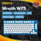 Wraith W75 Analog HE Keyboard - Founder's Edition (Blue). 