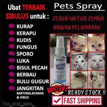 Beli ubat spray gatal kucing Pada Harga Terendah  Lazada.com.my