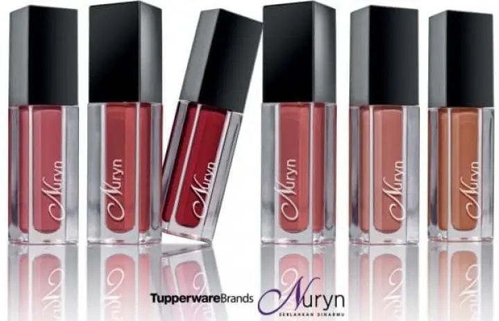 Tupperware Nuryn Matte About You Liquid Lipstick 4ml - Posh Pink / Vibrant Nude / Daring Red / Rebel Rose / Merry Mauve / Cool Caramel
