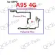 For OPPO A95 4G Side Power ON OFF Mute Switch Control Key Volume Out Button Flex Cable. 