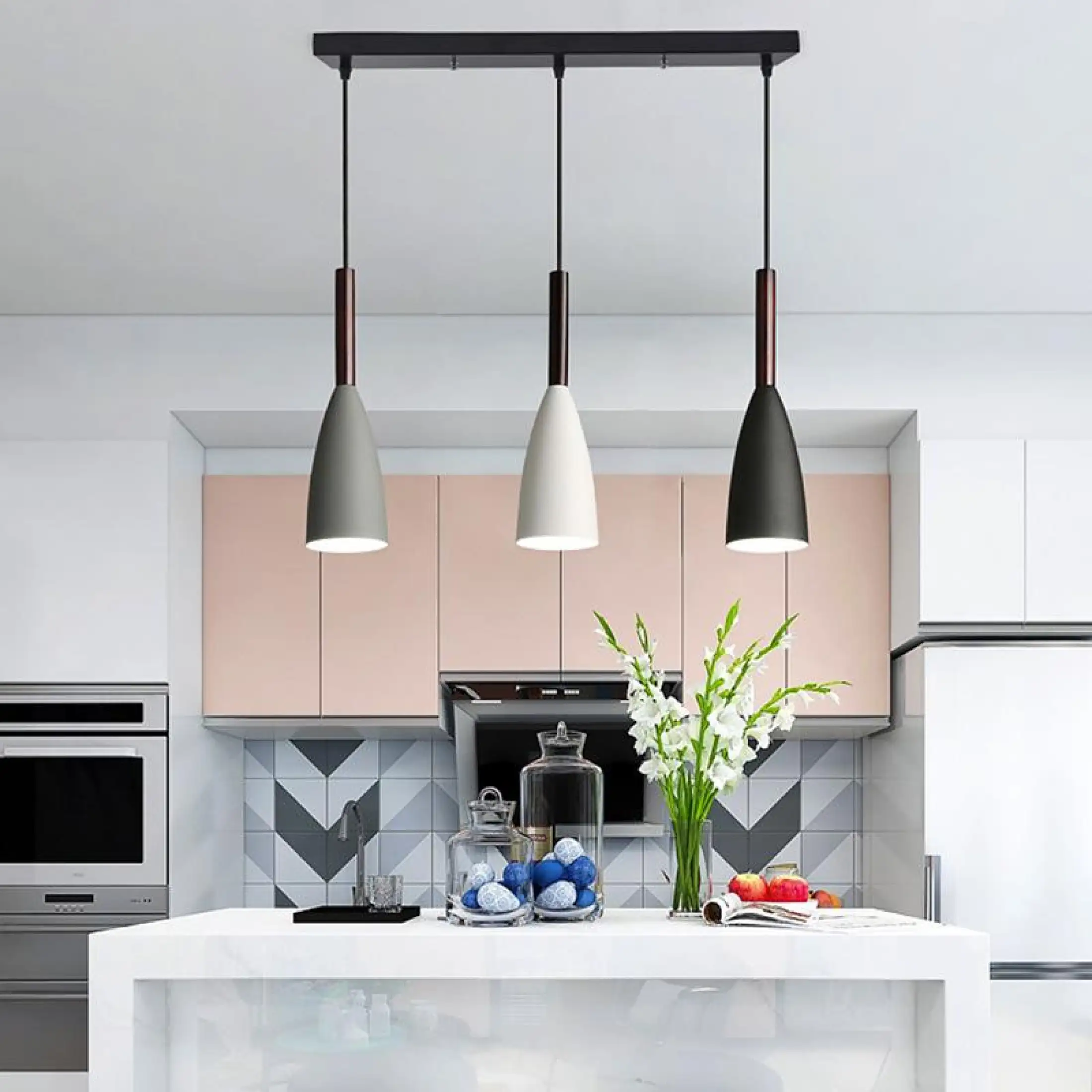 Modern 3 Pendant Lighting Nordic, 3 Pendant Light Kitchen