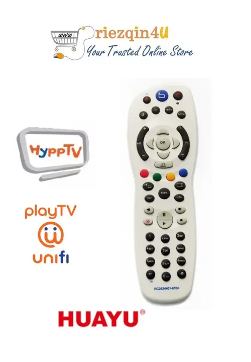 Hypptv Unifi Tv Remote Control Replacement 8 In 1 Lazada
