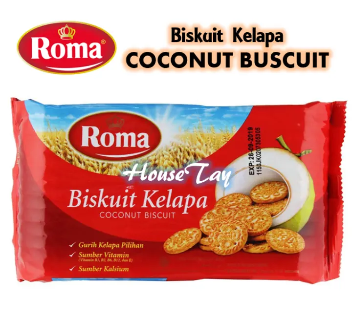 Roma Coconut Biscuit Biskuit Kelapa 300g Lazada