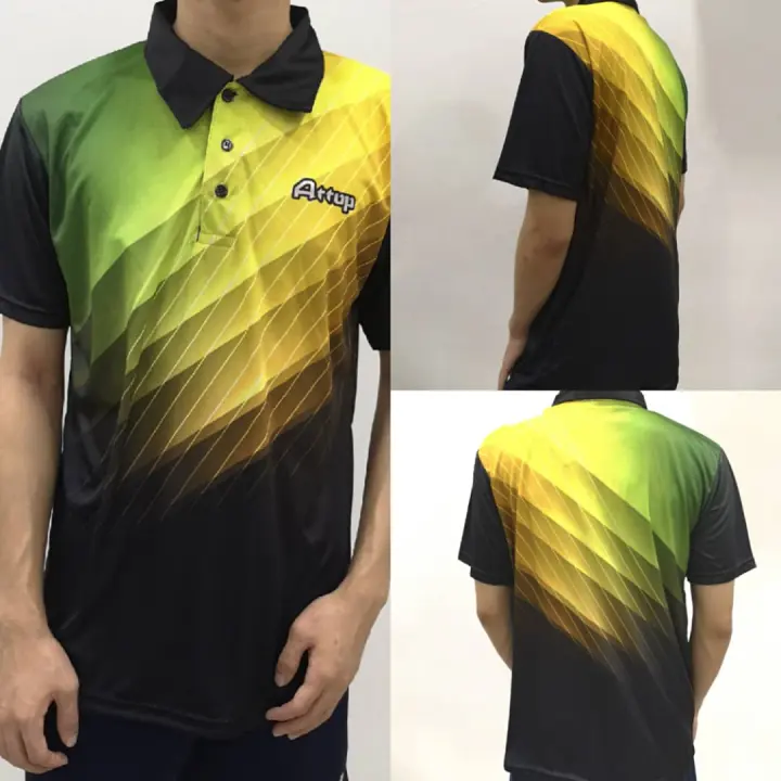 Attop Microfiber Full Sublimation Adf 1806 Blue Full Sublimation Front Back Sleeve Collar All Is Sublimation Print Lazada
