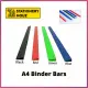 A4 Binders [Lowest Price Guarantee] 4 Colors Plastic Slide n Grip Binding Bars for Reports, Files and Folders. 