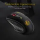 burstore 2.4G Wireless Rechargeable Charging Ultra Thin Optical Portable Silent Office Notebook Opto electronic Mouse With USB Mini Receiver. 