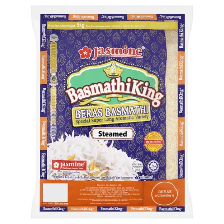 Repacking 1kg Beras Basmathi King Jasmine Brand Ready Stock Masmaju Market Lazada