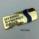 3D Metal HYBRID Car Sticker Emblem Badge For Hybrid Logo Toyota. 