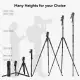 SmallRig 73" Video Tripod Kit with Pan Tilt Fluid Head for Vertical/Horizontal Shooting Max Load 15kg for Camcorder Mirrorless DSLR CT195 4307. 