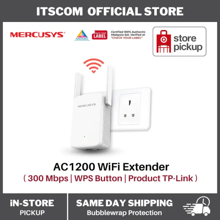 Mercusys (By TP-Link) ME30 AC1200 Dual Band Wireless WiFi Range Extender / Repeater / Booster with Acess Point Mode