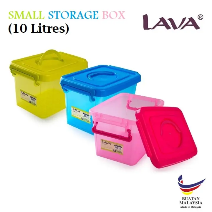 Lava Plastic Storage Box With Lid Handle 10l Lazada Lava Plastic Storage Box With Lid, Plastic Storage Box With Lid And Handle