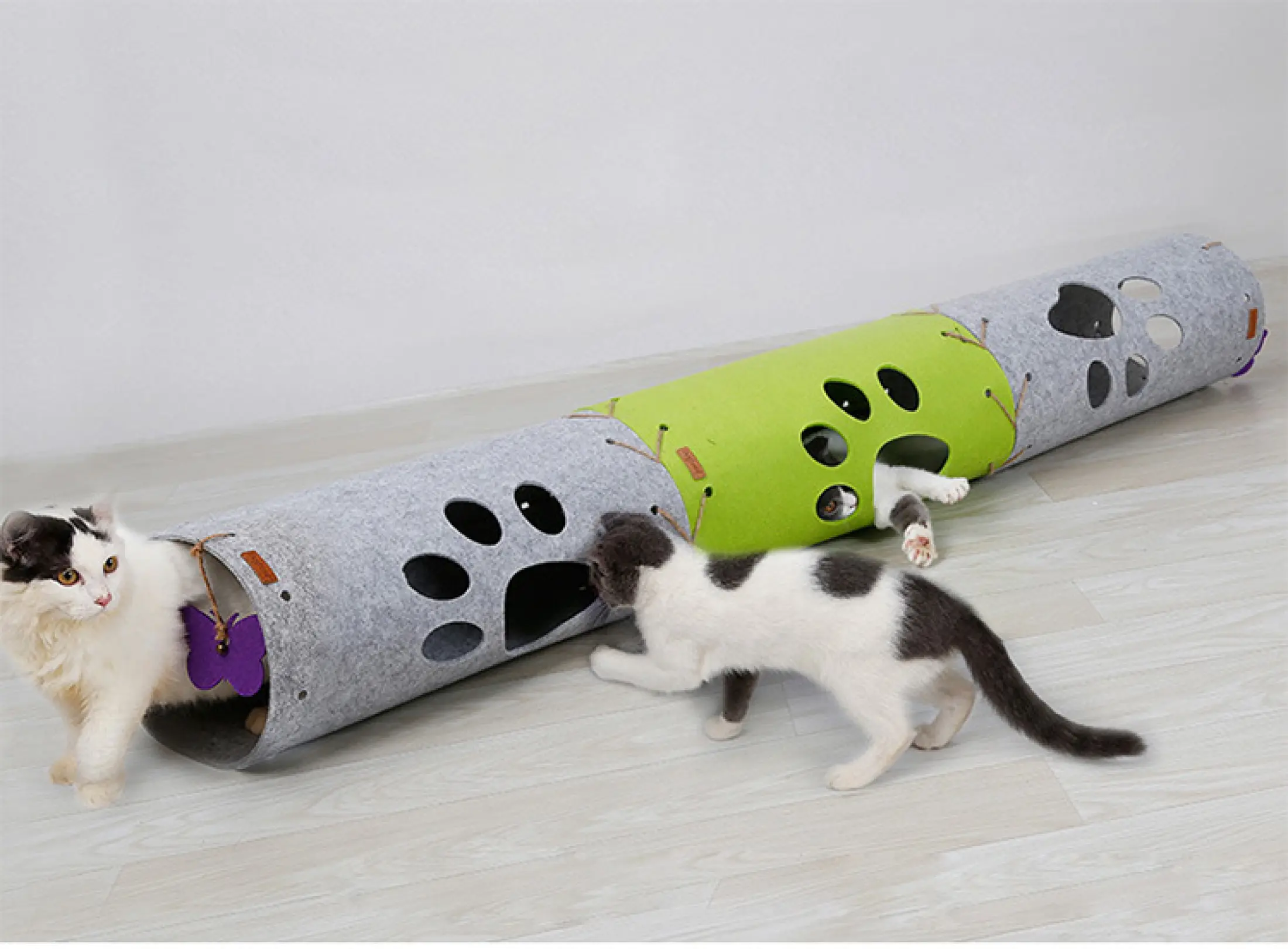 Mainan Kucing Diy Terowongan Saluran Bermain Kucing Dapat Disambung Rol Lipat Cacing Tanah Hateli Lazada Indonesia