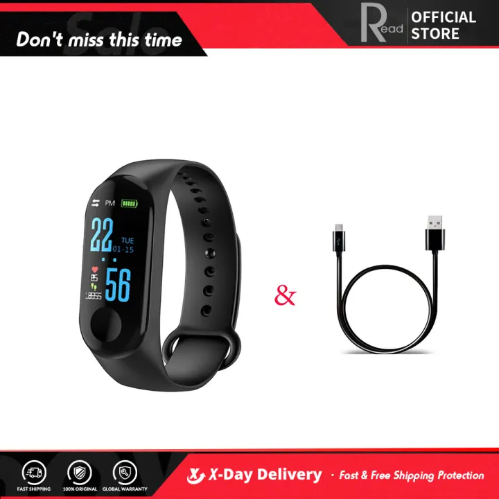 Read M3 Plus Smart Watch Fitness Tracker Smart Band Waterproof Smart Bracelet For Android Ios Lazada Singapore