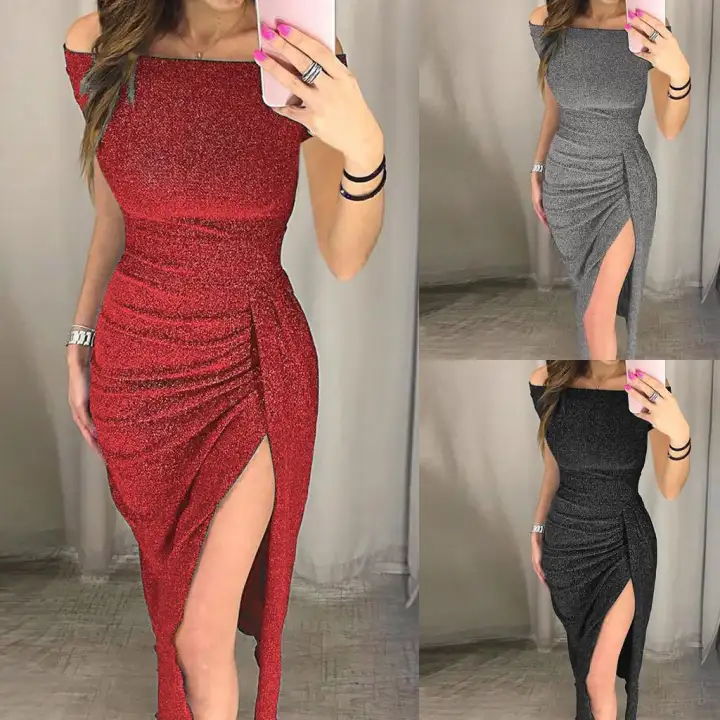 high slit bodycon