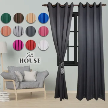 Beli Langsir Tingkap 2 Panel Plain Pada Harga Terendah Lazada Com My