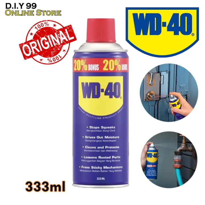 WD-40 Multi Use Product Anti Rust Multi Purpose Lubricant Spray 333ml WD40