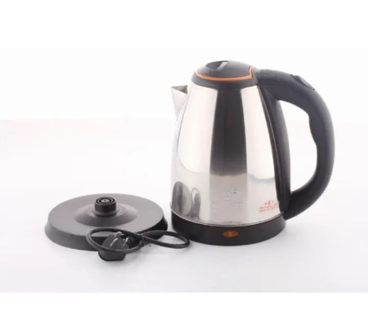 Electric Kettle Appliances Electric Waterkoker Water Boiler Cerek Air Elektrik Air Panas 2 Liter Stainless Steel Electric Tea Kettle Pot Fast Boiling Auto Shut Off Water Boiler Warm Auto Power Off Protection Kitchen