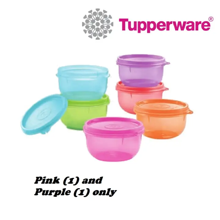 Tupperware  Colourful Mini Bowls 250ml - Set of 2 or Set of 4