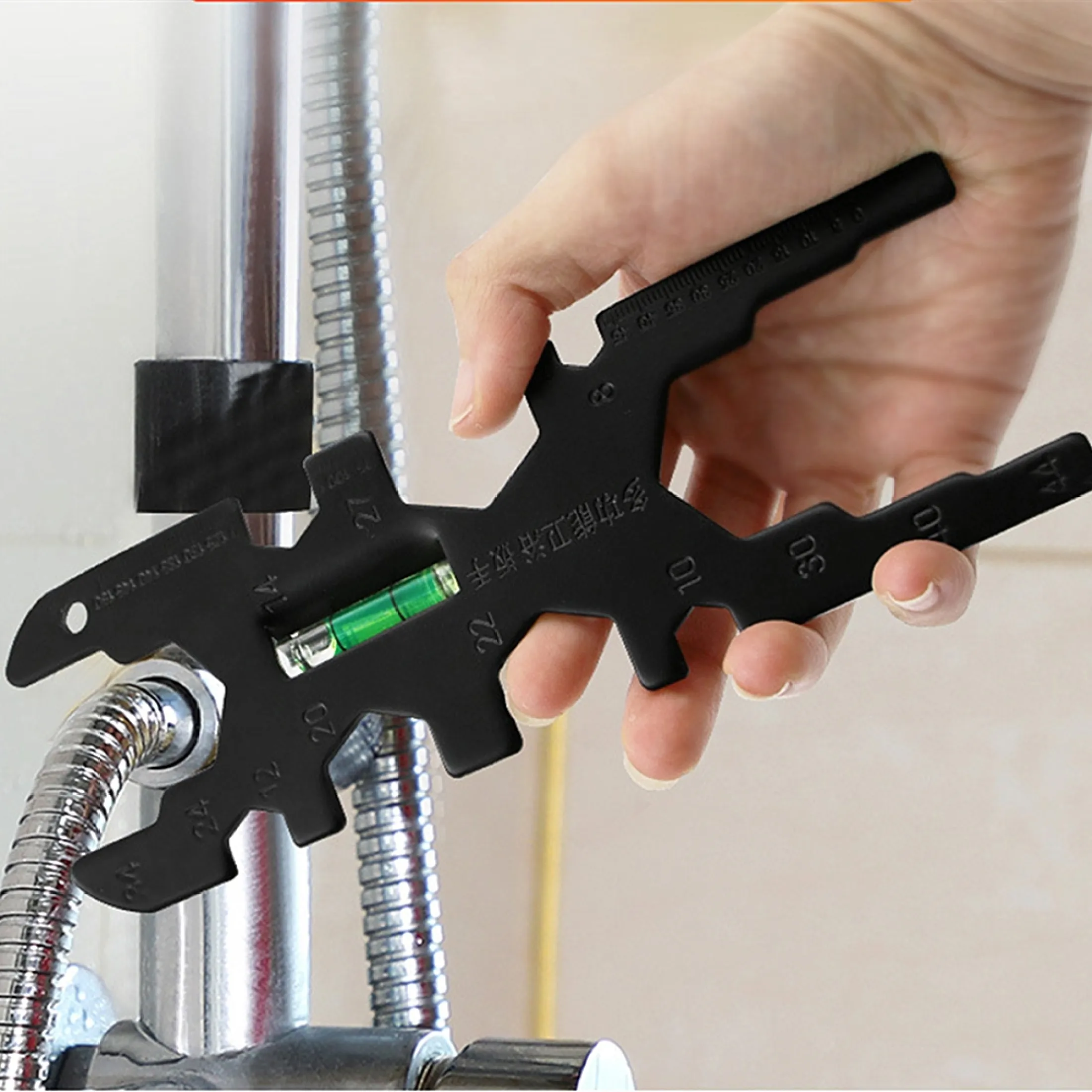 Faucet Wrench Adjustable Faucet Sink Installation Repair Tool Multifunction Tap Backnut Spanner Basin Wrench Plumbing Tools For Bathroom Kitchen Toilet Bowl Sink Faucet And Bottle Opening