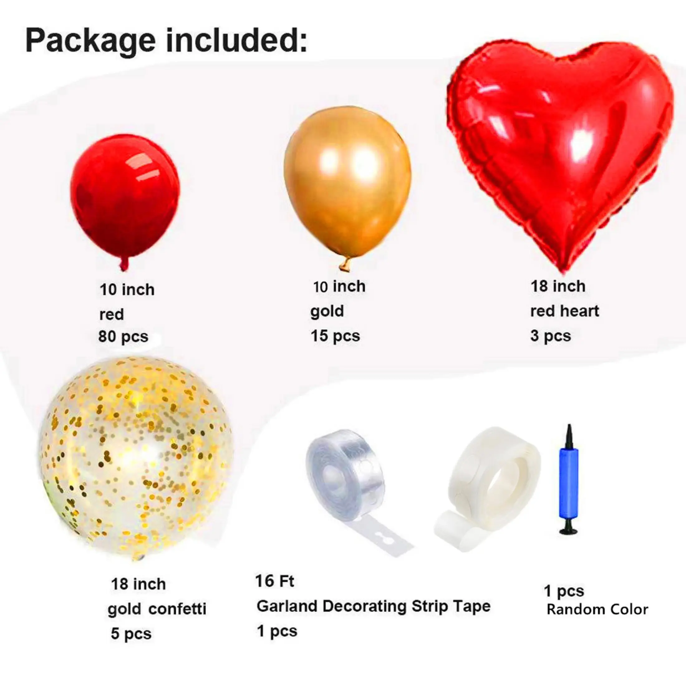 107pcs balloon garland arch kit heart latex metallic sequins balloons chain set for valentines wedding anniversary propose engagement party decoration supplies lazada singapore