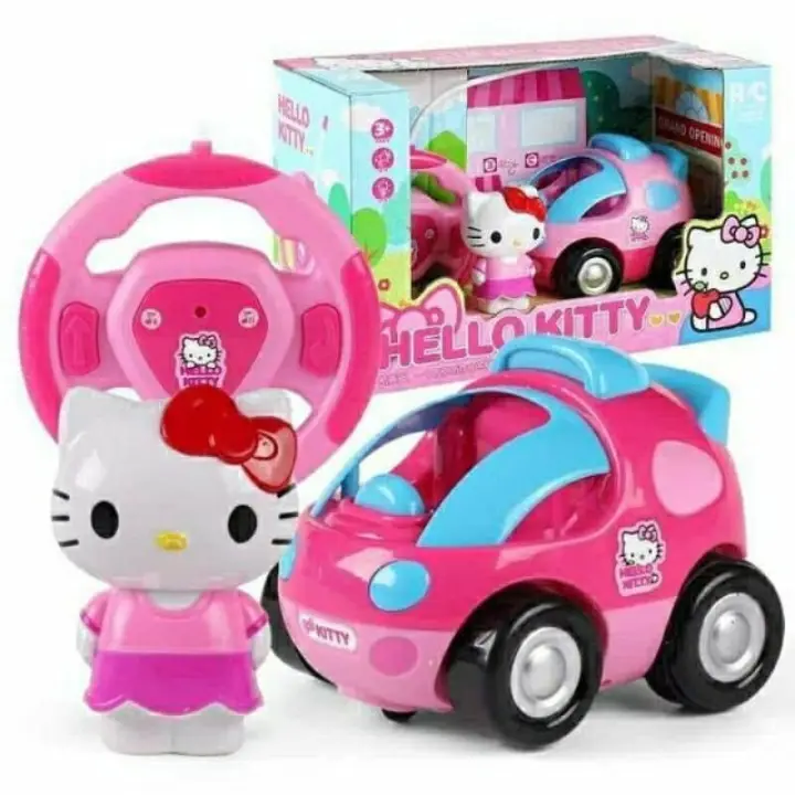 Ready Stock Hello Kitty Remote Control Car Toys Light Music Kereta Mainan Control Baby Girl Toy Lazada