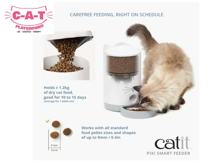 Catit Pixi Smart Feeder Remote Controlled Cat Food Dispenser Automatic Cat Feeder Bekas Makanan Kucing Automatik Lazada