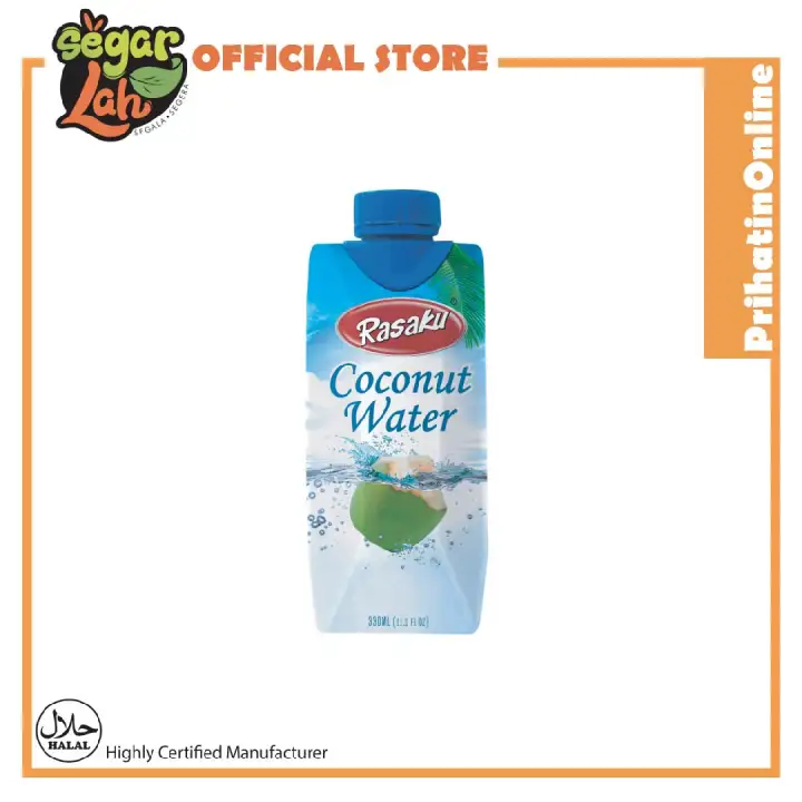 Rasaku Air Kelapa Coconut Water Minuman Air Kotak Natural Semulajadi Asli Premium 330ml Lazada
