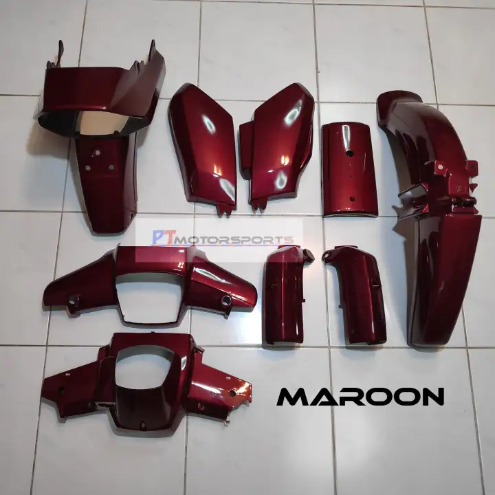 Honda Ex5 Cover Set Maroon Full Set Free Sticker