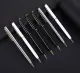 Premium Ball Point Pen 1.0mm Thin 13cm Twist 高士圆珠笔 Black White Silver. 