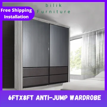 Beli Almari Pakaian Kayu Sliding Door Pada Harga Terendah Lazada Com My