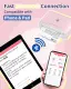 Phomemo M04S Portable Inkless Printer- Bluetooth Thermal Printer Sticker Printer, Support 2/3/4 inch Printing Width, 300dpi, Compatible with iOS+Android, Ideal for Documents, Notes, Label, Sticker. 