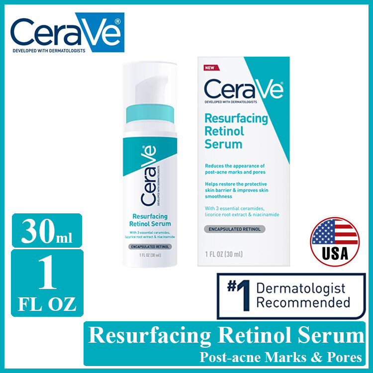 cerave resurfacing retinol face serum