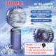 10000mAh Mini Fan USB Rechargeable Mini Fan Adjustable Cooling Fan Handheld Fan with Battery Display. 