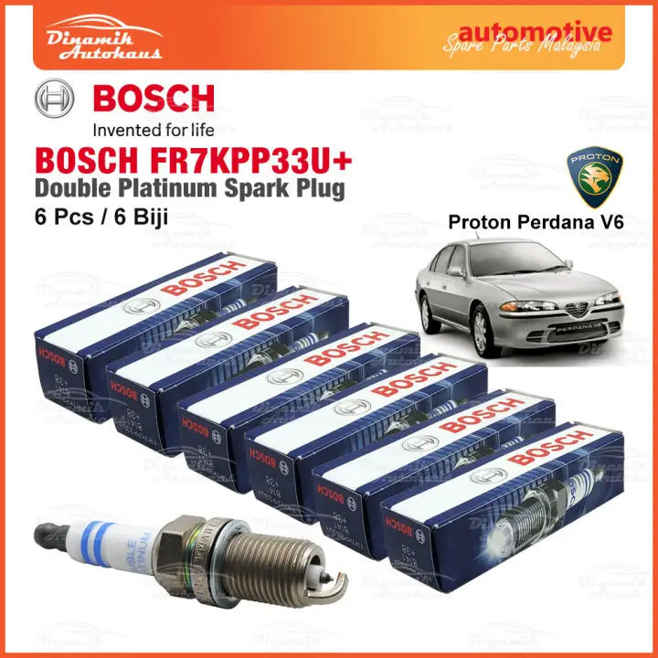 Proton Perdana V6 Engine Car Spark Plug Bosch Double Platinum Fr7kpp33u 6 Pcs Lazada